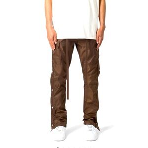 NWOT MNML Snap Zipper II Black Nylon Cargo Pants Size 34